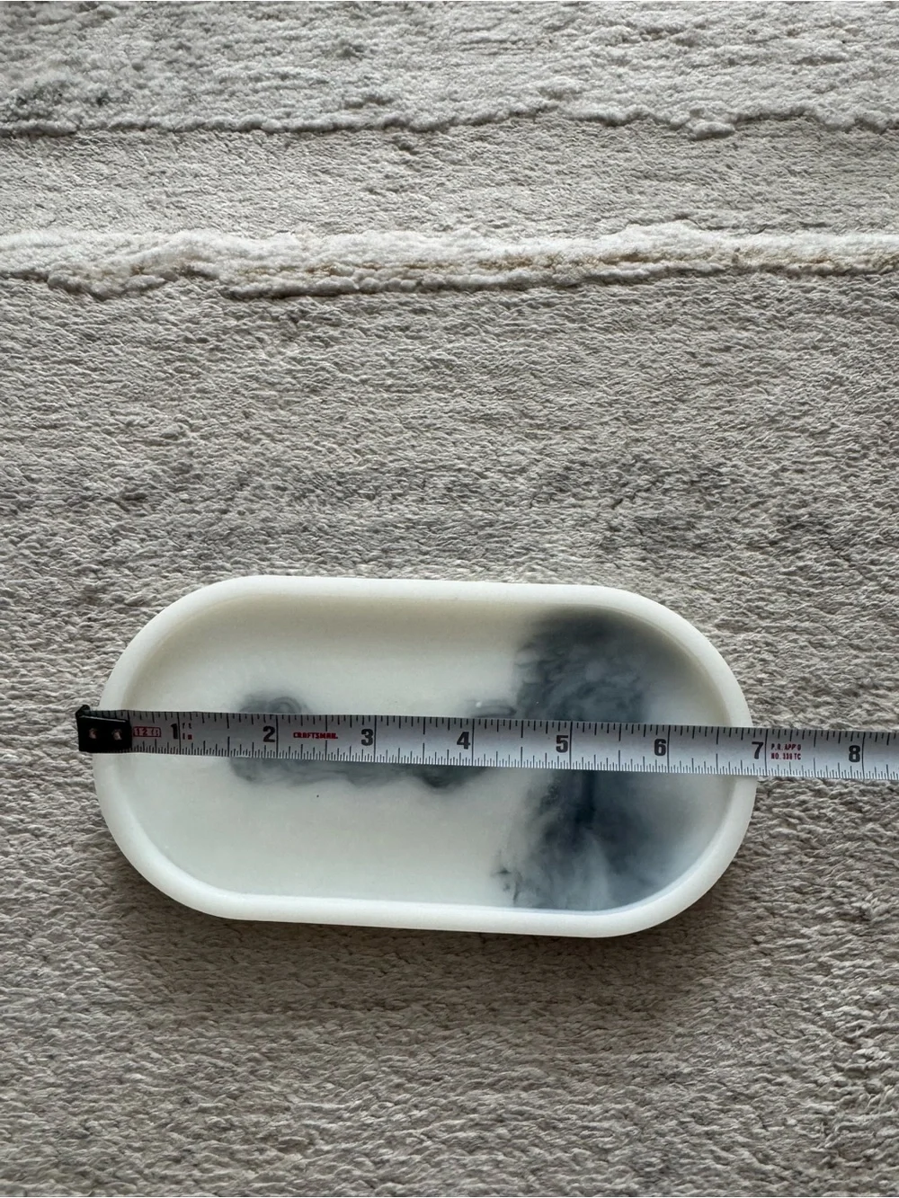 Like 🆕 Resin Oval Marble look Vanity Tray